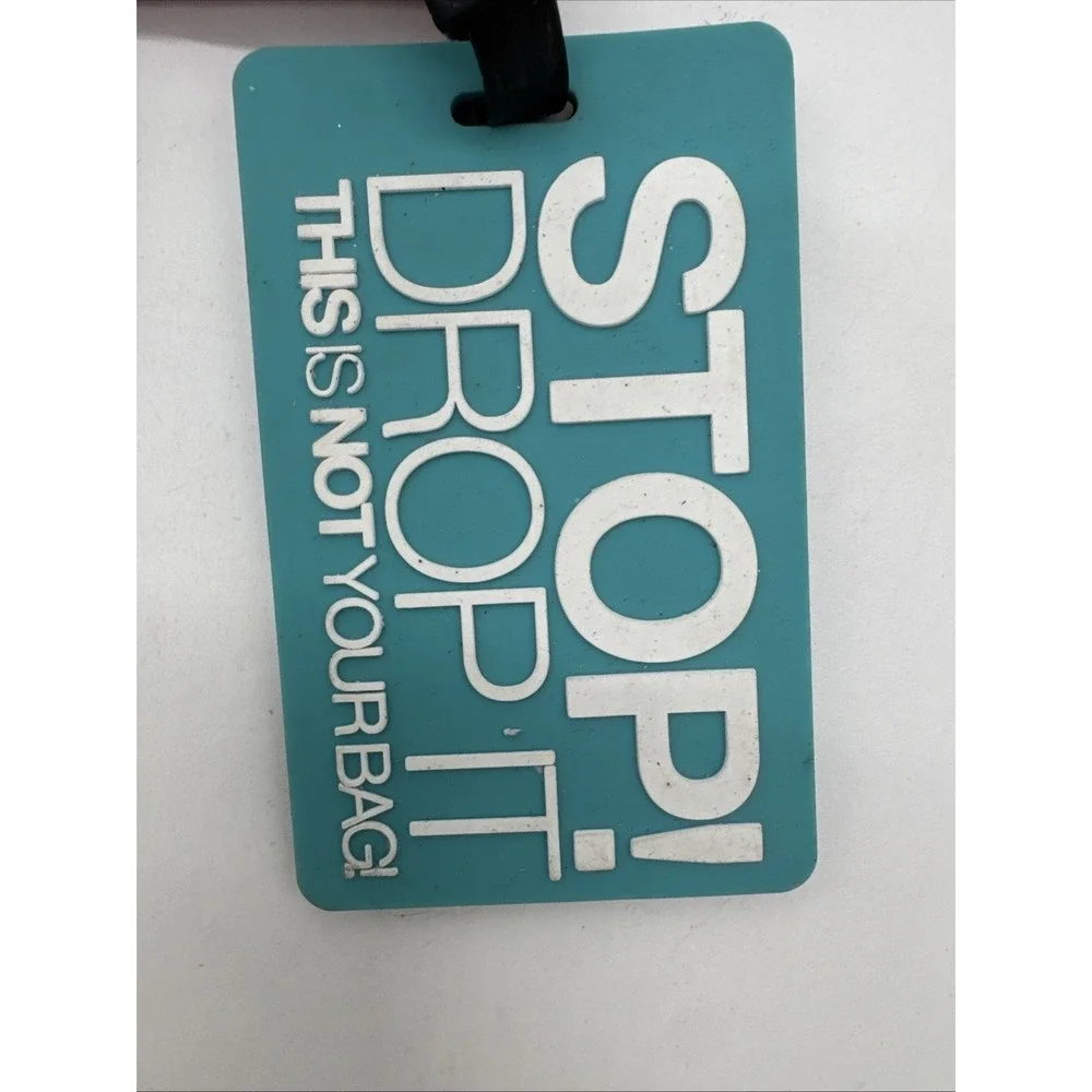 G Force Luggage Tag Travel ID Insert Label Stop Drop Not Your Bag New